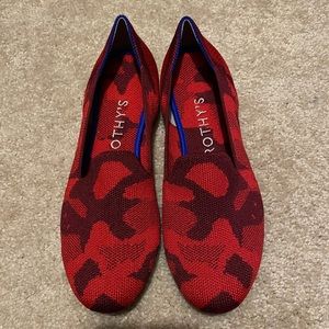 Red Camo Rothys Loafers 7.5